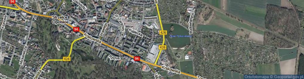 Zdjęcie satelitarne Zielona ul.